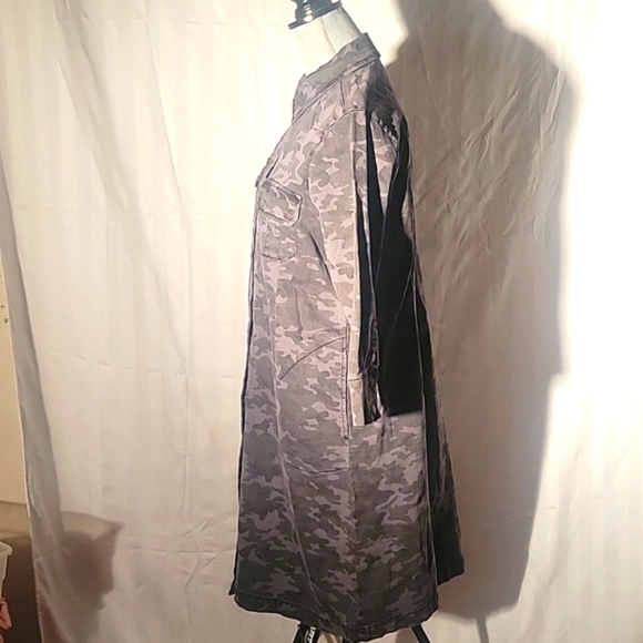 Soft Surroundings Gray Denim Jacket/Dress, Size: M - Picture 3 of 9